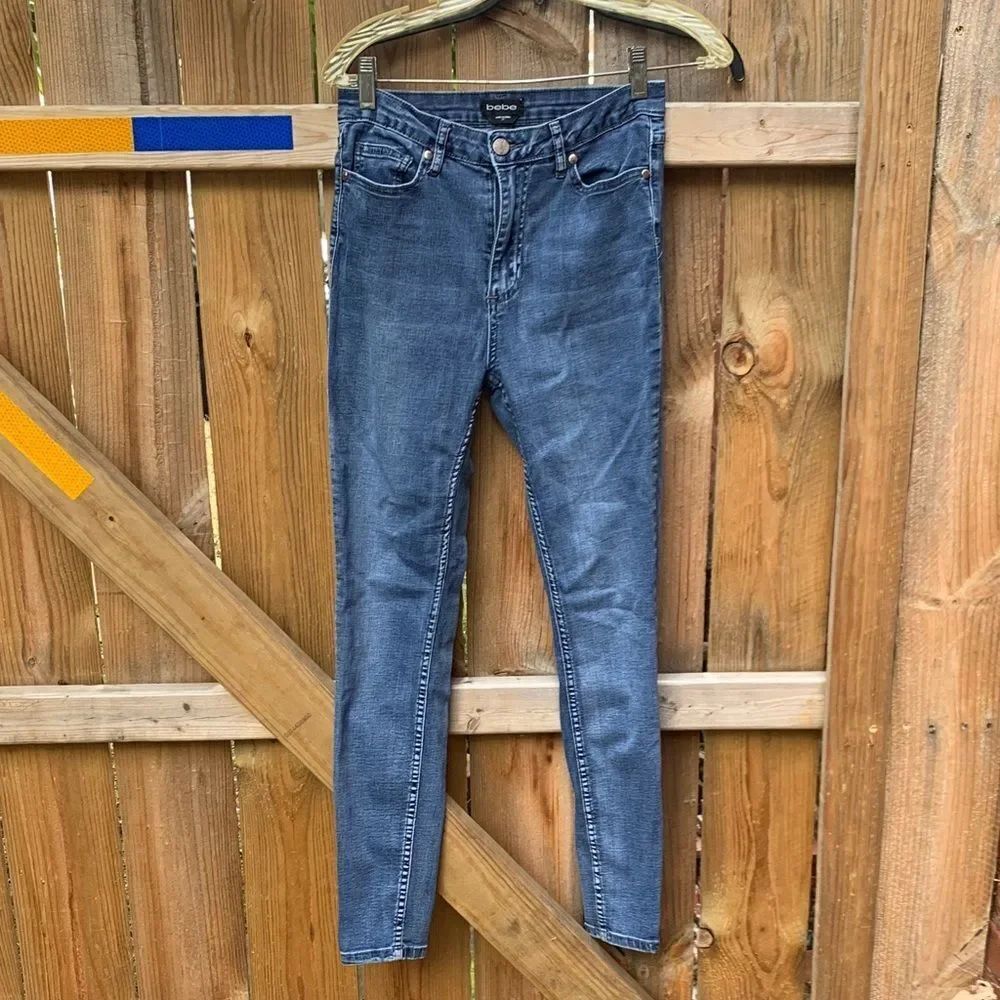 bebe Dark Blue Skinny Jeans